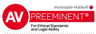 Credential logo for AVÂ® Preeminentâ„¢ - Martindaleâ€“HubbellÂ® Peer Review Ratingsâ„¢